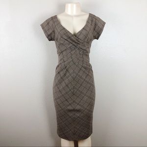 MICHAEL KORS PLAID CAREER DRESS